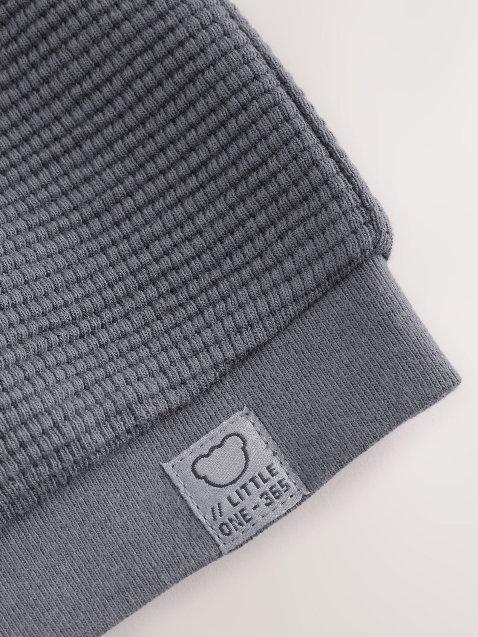 Charcoal Grey Lightweight Textured Jersey Baby Jacket (0mths-2yrs)
