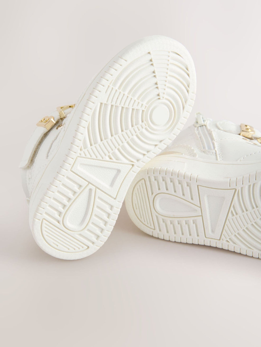 Baker by Ted Baker Girls White Charm Hi-Top Trainers