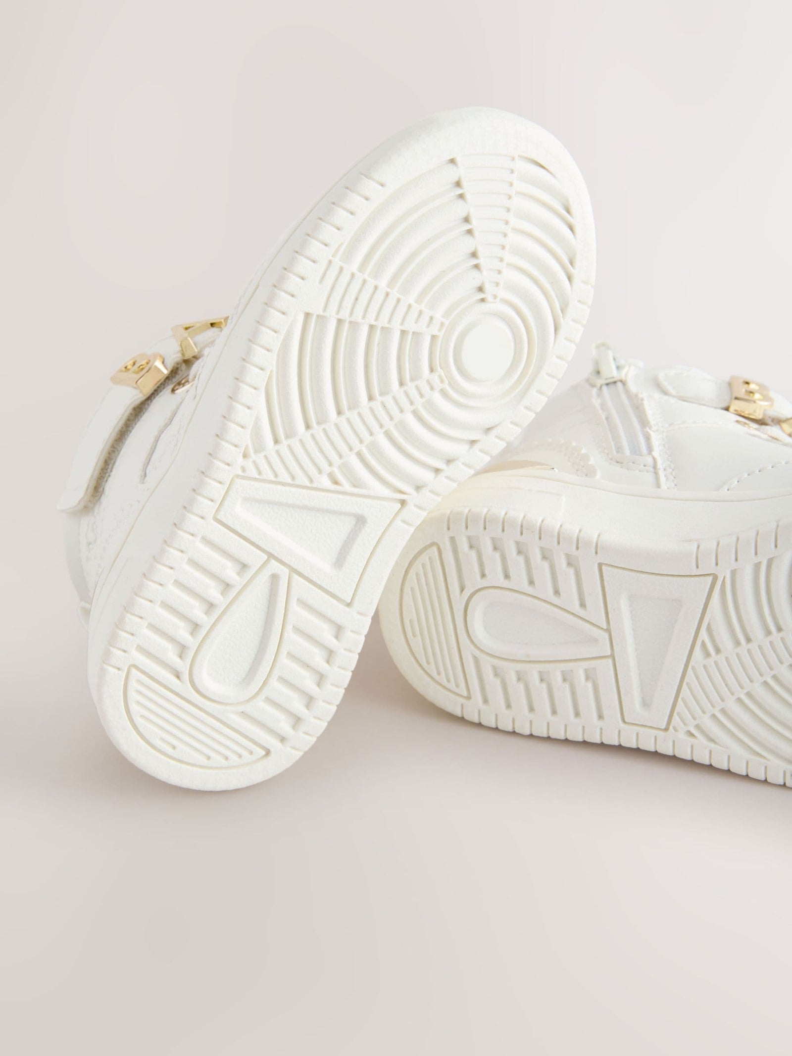 Baker by Ted Baker Girls White Charm Hi-Top Trainers