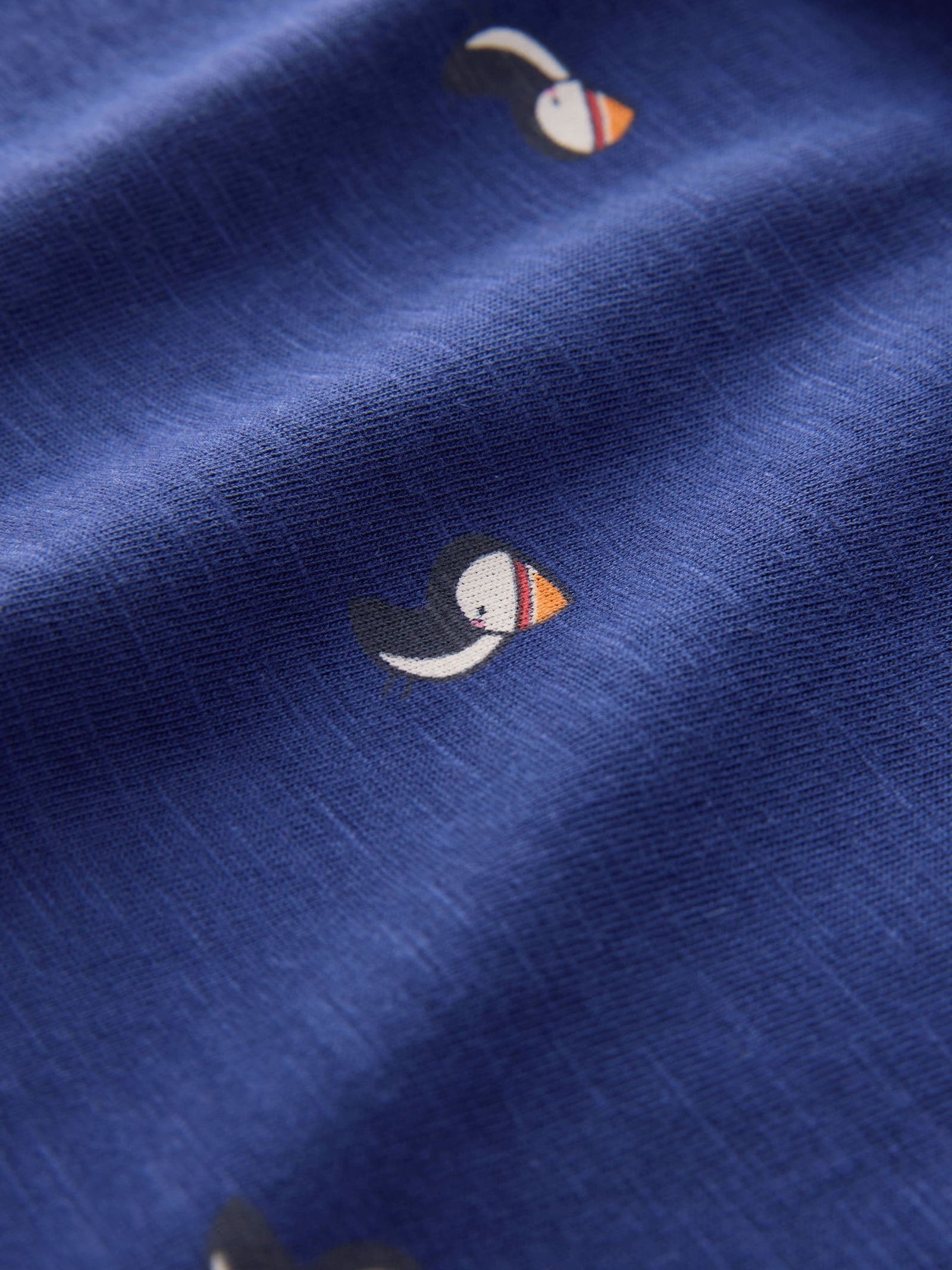 Navy Puffin Short Sleeve Peplum T-Shirt (3mths-7yrs)