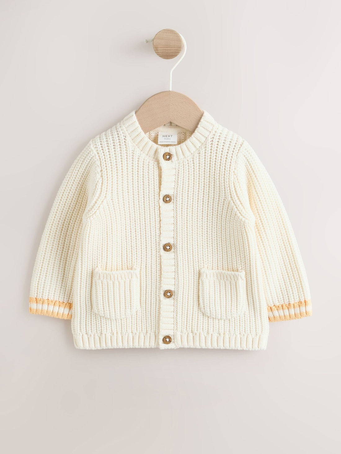 Yellow My Sunshine Knitted Embroidered Baby Cardigan
