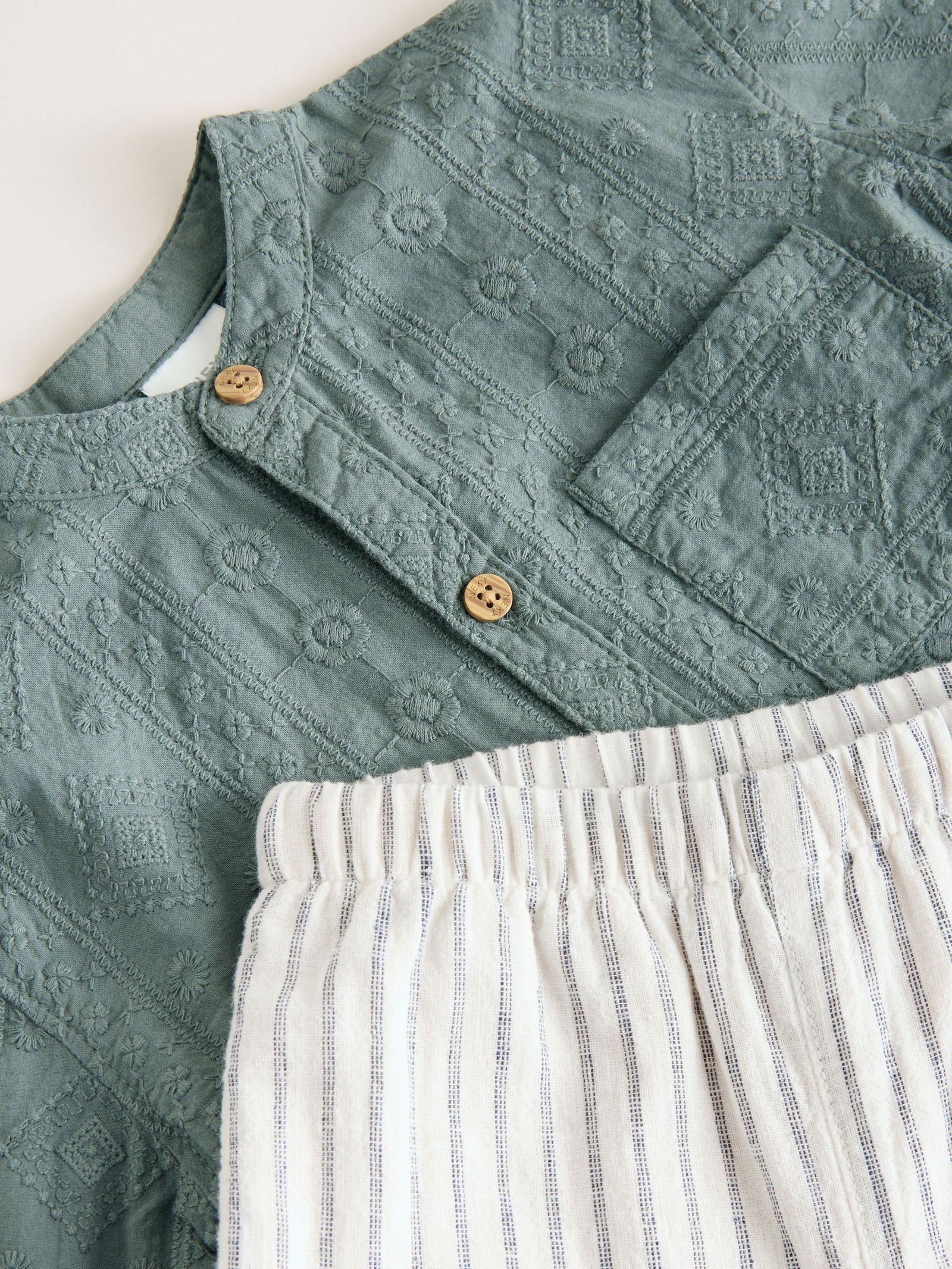 Green Shirt and Trousers Baby Set