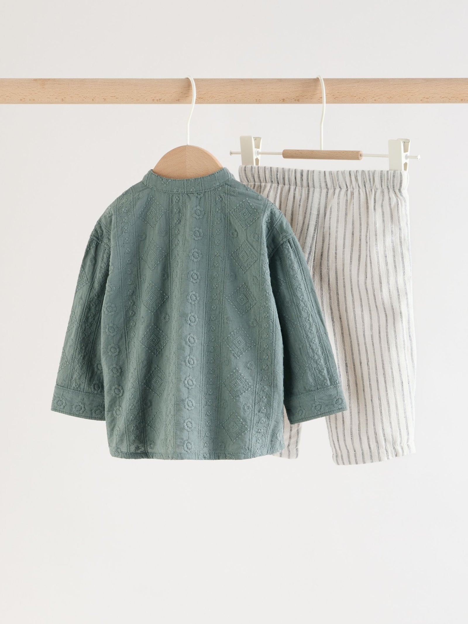 Green Shirt and Trousers Baby Set