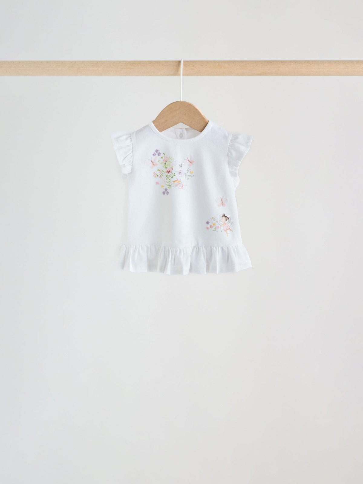 Pink/ Mint/ White Fairy Short Sleeve Top and Leggings Baby Set 6 Piece (0mths-3yrs)
