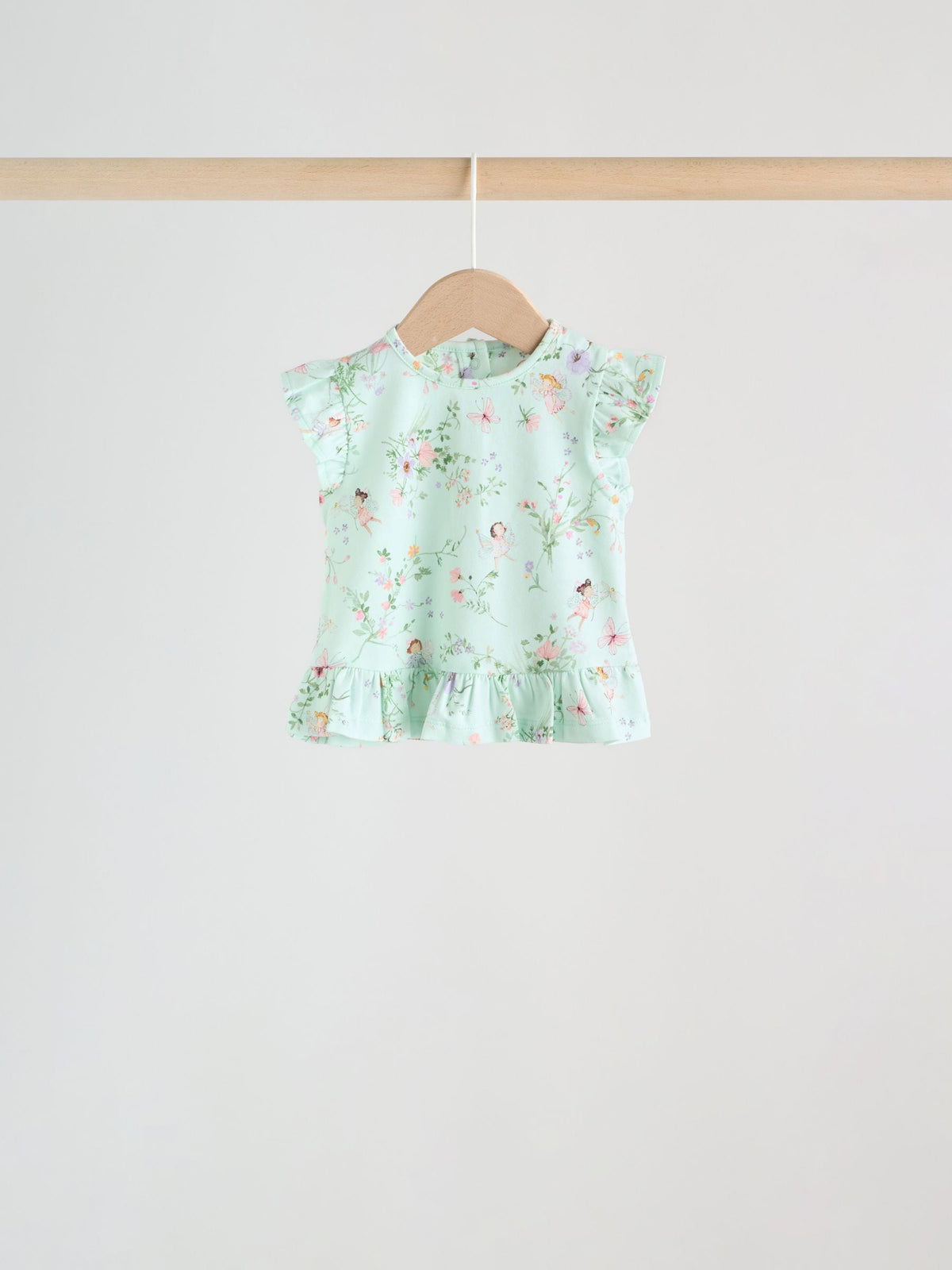 Pink/ Mint/ White Fairy Short Sleeve Top and Leggings Baby Set 6 Piece (0mths-3yrs)