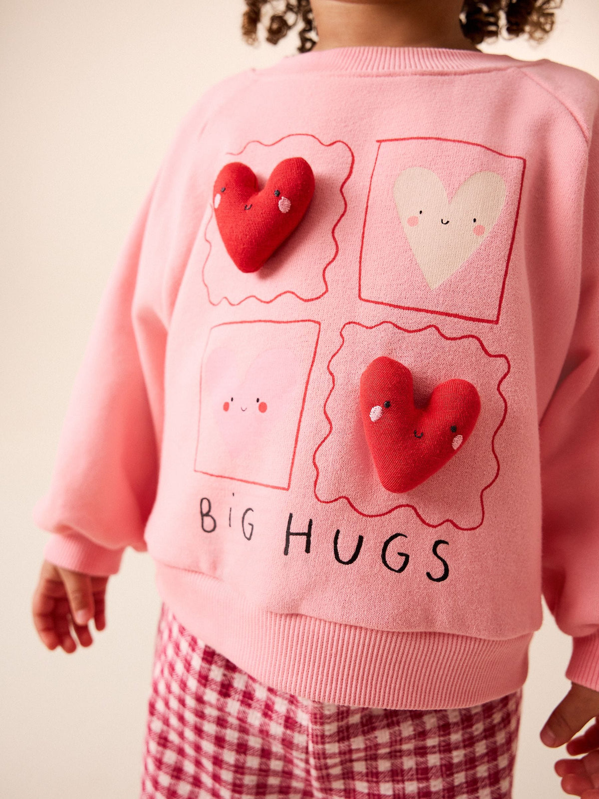 Bright Pink Sweatshirt and Wide Leg Joggers Set (3mths-7yrs)
