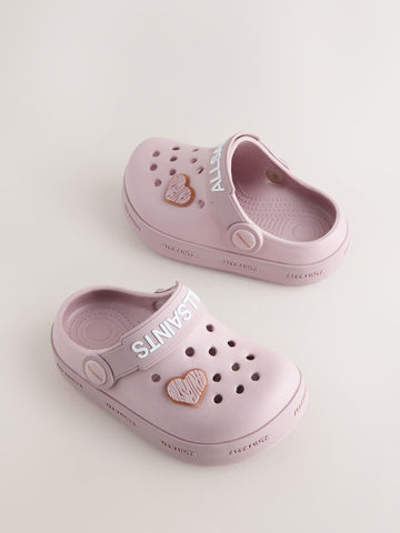 smALLSAINTS Pink Clog Sandals