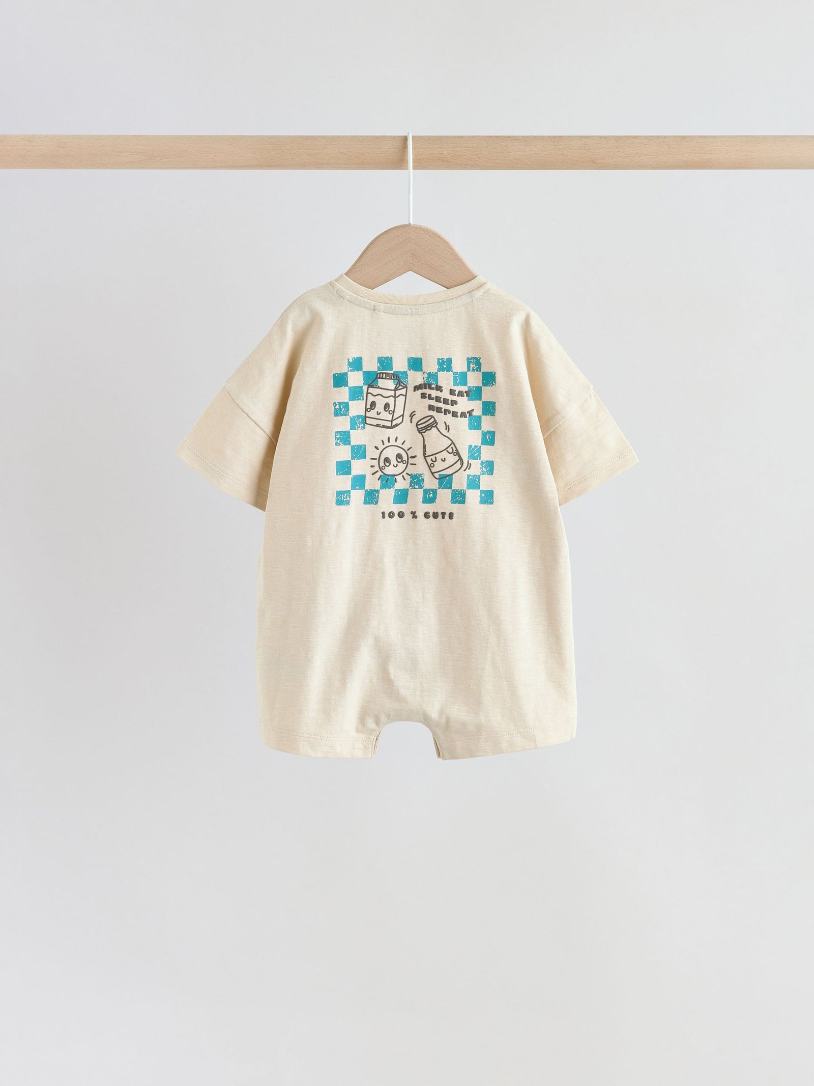 Green Milk Club Jersey Baby Rompers 3 Pack