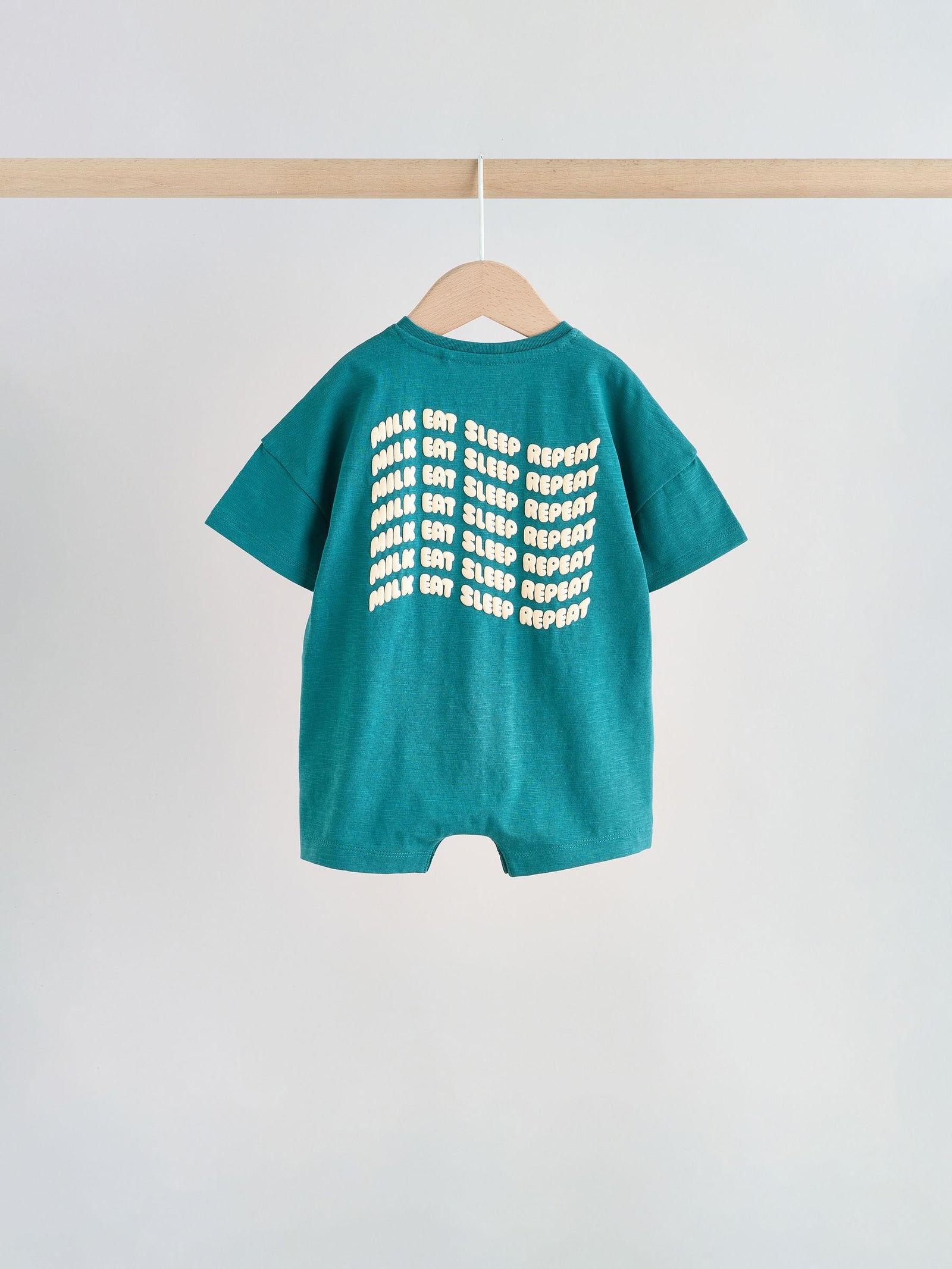 Green Milk Club Jersey Baby Rompers 3 Pack