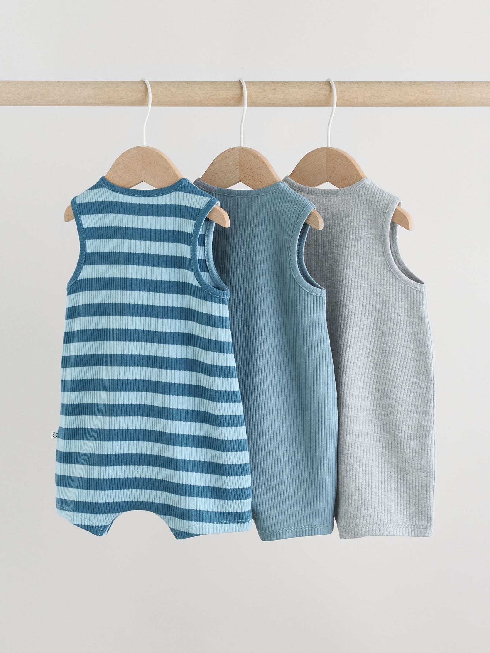 Blue Vest Jersey Baby Romper