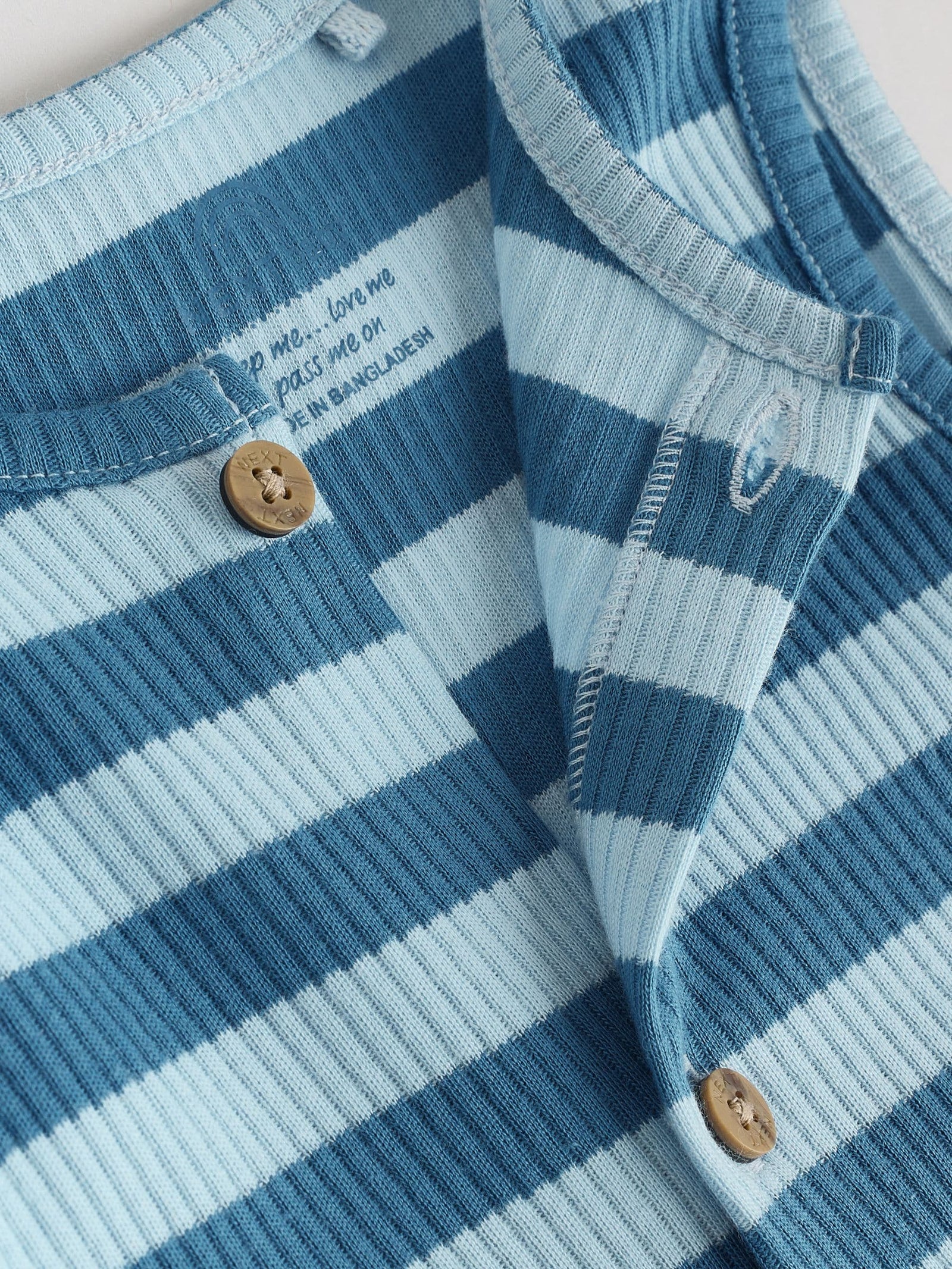 Blue Vest Jersey Baby Romper