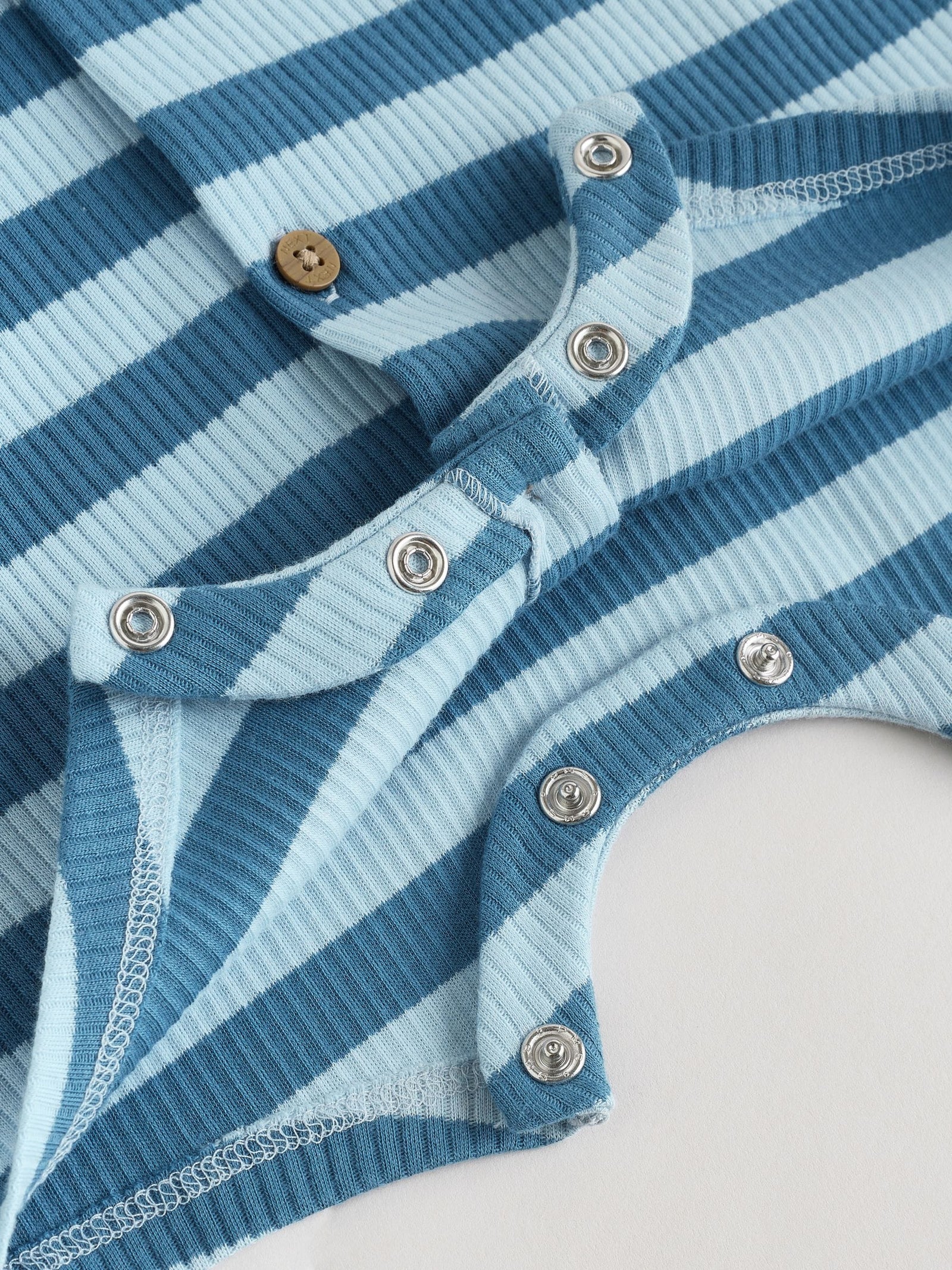 Blue Vest Jersey Baby Romper