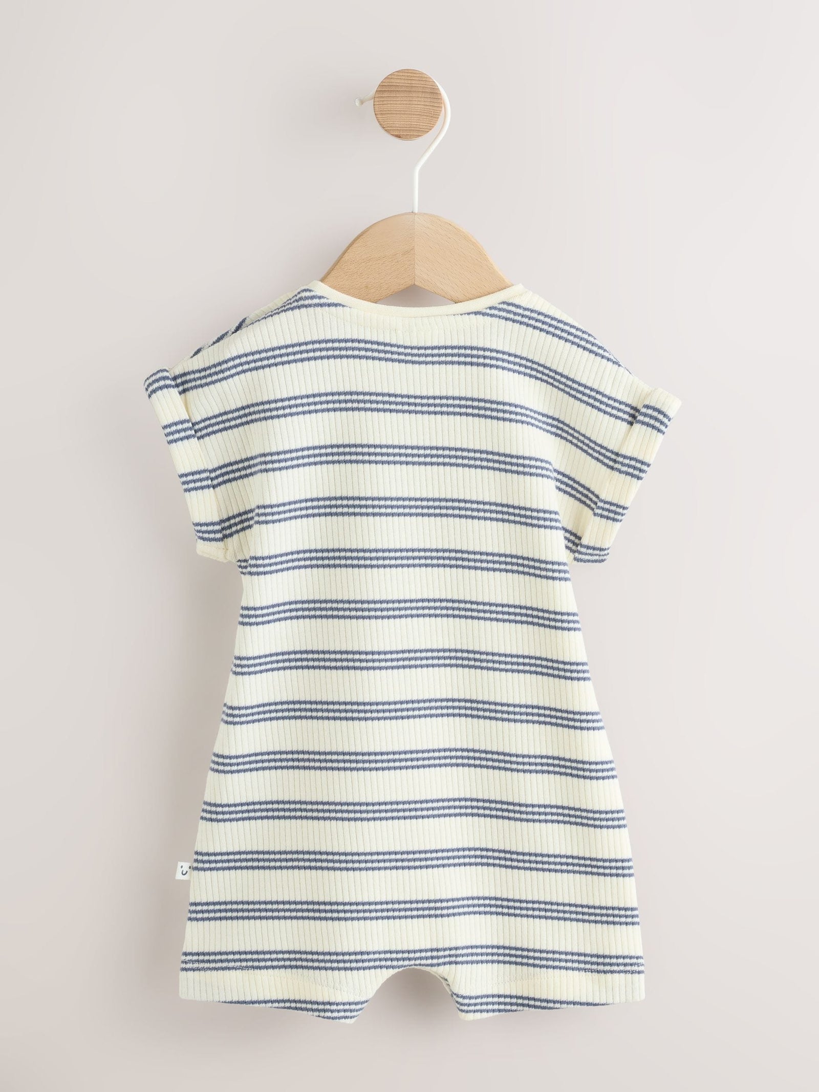 Blue Striped I love my Daddy Jersey Baby Romper