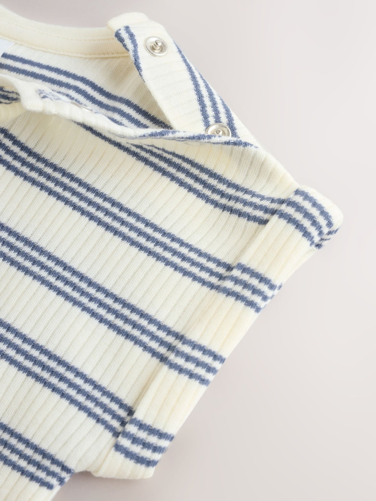 Blue Striped I love my Daddy Jersey Baby Romper