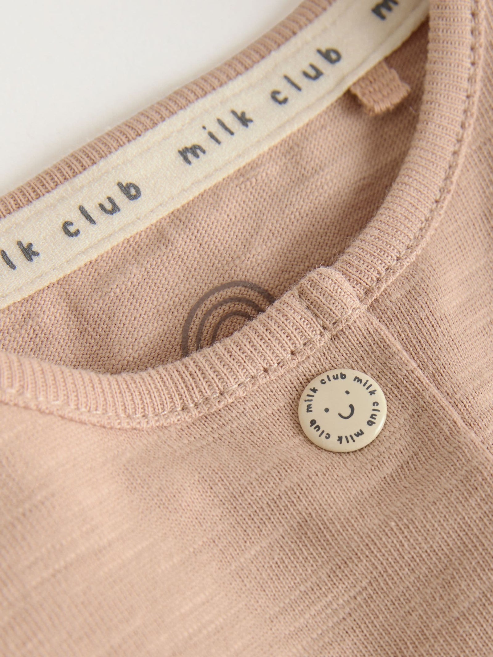 Neutral "Milk Club" Embroidered Baby Jersey Rompers 4 Pack