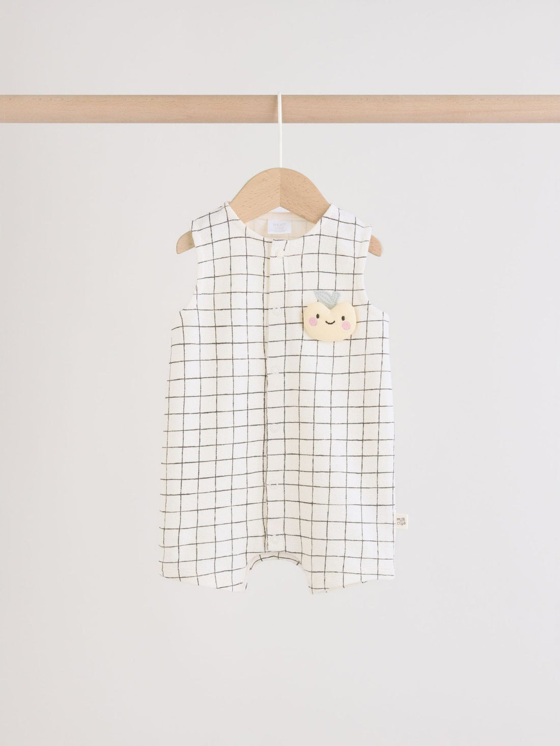 Milk Club Printed Jersey Baby Rompers 3 Pack