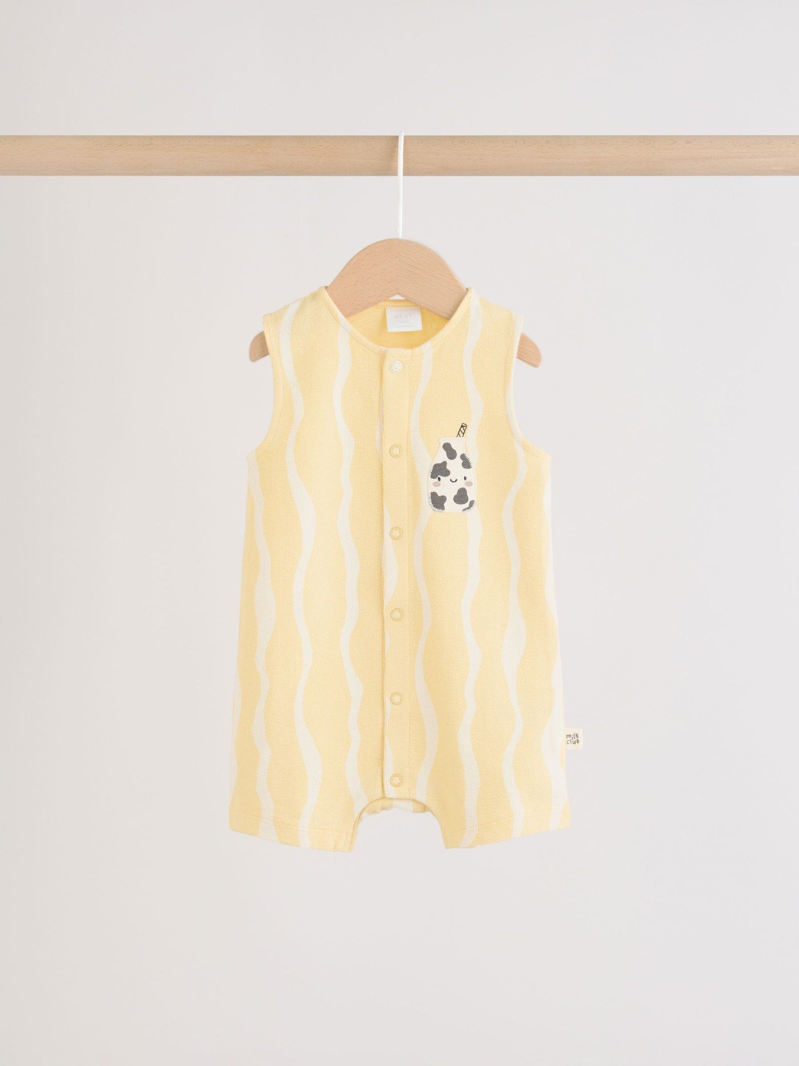 Milk Club Printed Jersey Baby Rompers 3 Pack