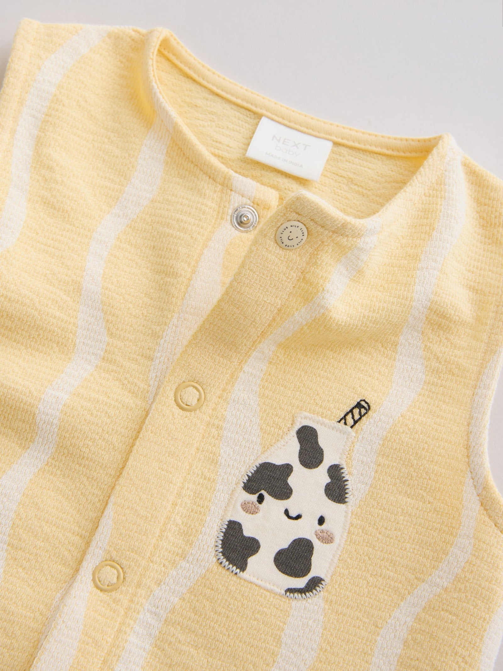 Milk Club Printed Jersey Baby Rompers 3 Pack