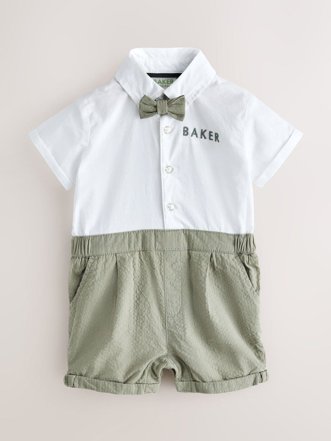 Baker by Ted Baker Blue/Navy Textured Smart Romper