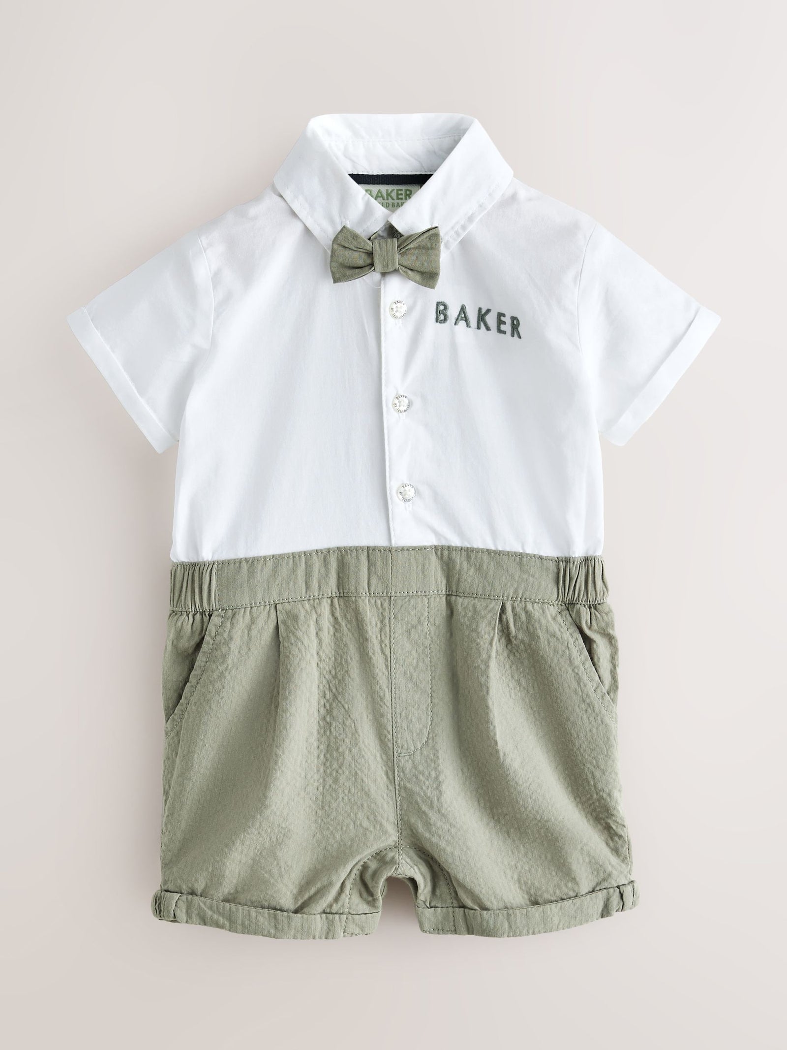 Baker by Ted Baker Blue/Navy Textured Smart Romper