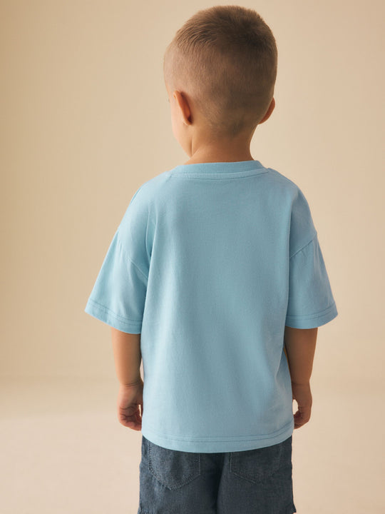 Blue Sea Animal Short Sleeve 3D Padded T-Shirt (3mths-7yrs)