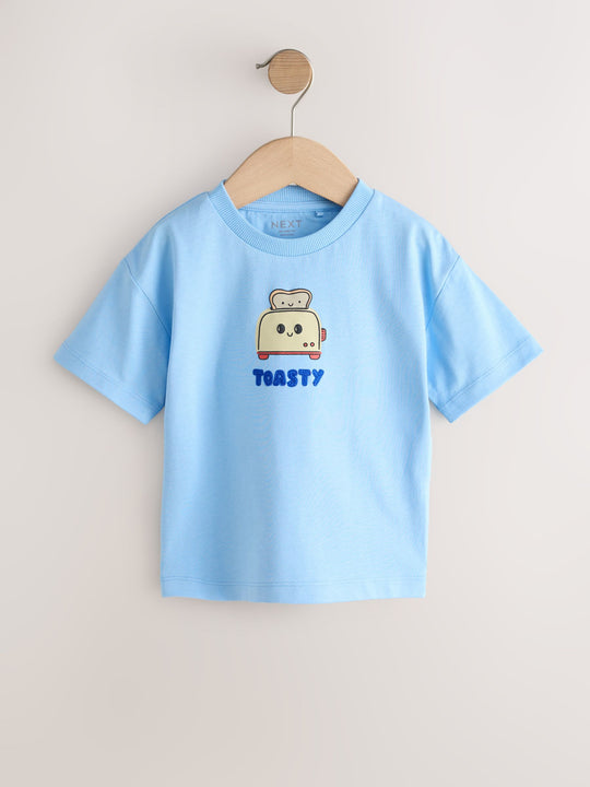 Blue Breakfast Short Sleeve Graphic T-Shirts 3 Pack (3mths-7yrs)