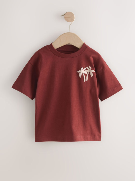 White Slogan Short Sleeve Graphic T-Shirts 3 Pack (3mths-7yrs)