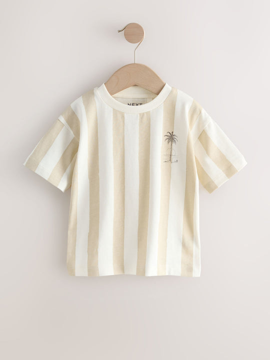 White Slogan Short Sleeve Graphic T-Shirts 3 Pack (3mths-7yrs)