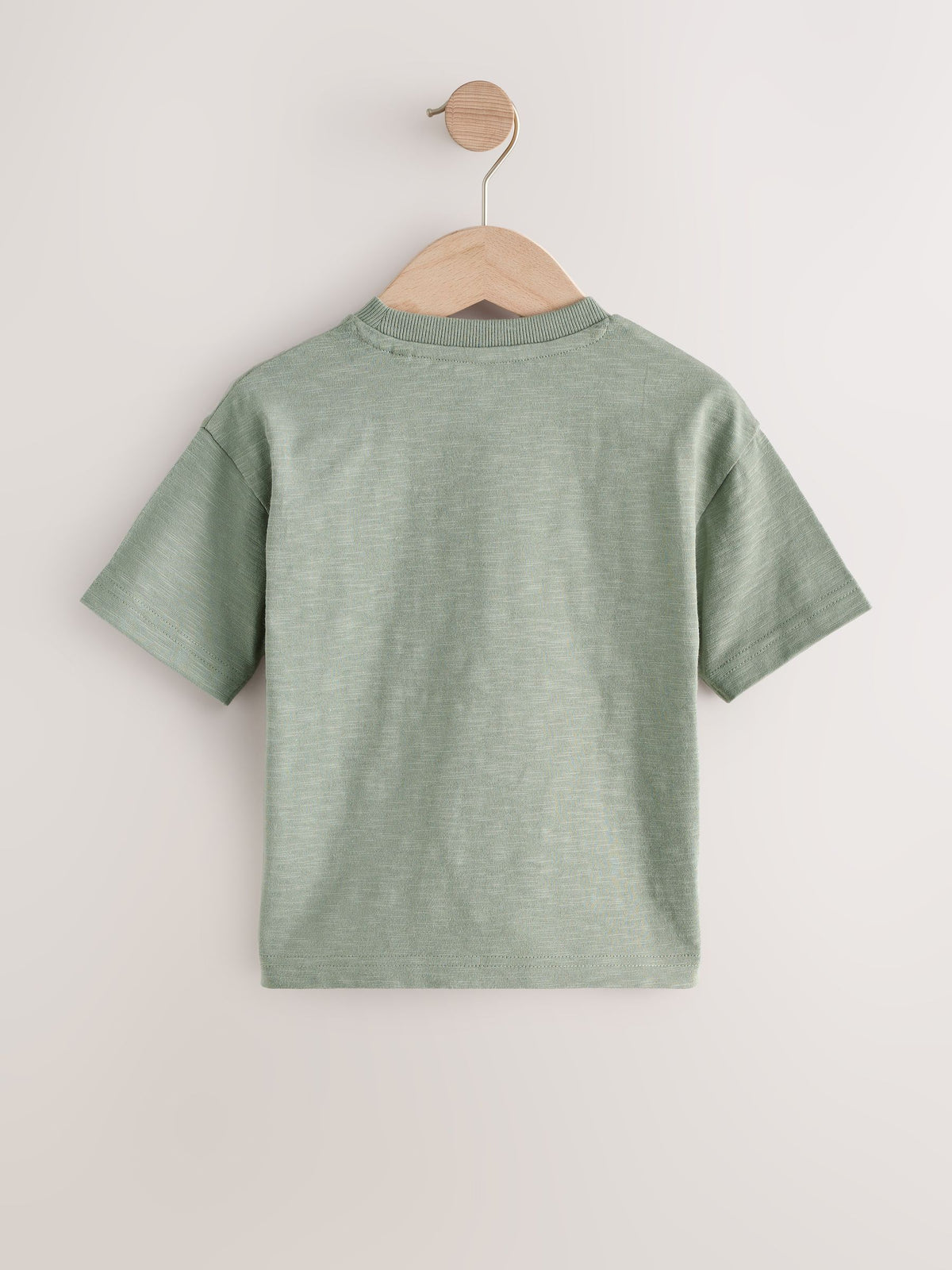 Green Safari Animals Short Sleeve Appliqué T-Shirts 3 Pack (3mths-7yrs)