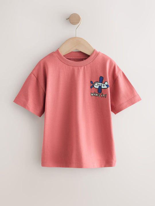 Blue/Green/Red/Orange/Yellow Cars Small Short Sleeve Graphic T-Shirts 5 Pack (3mths-7yrs)