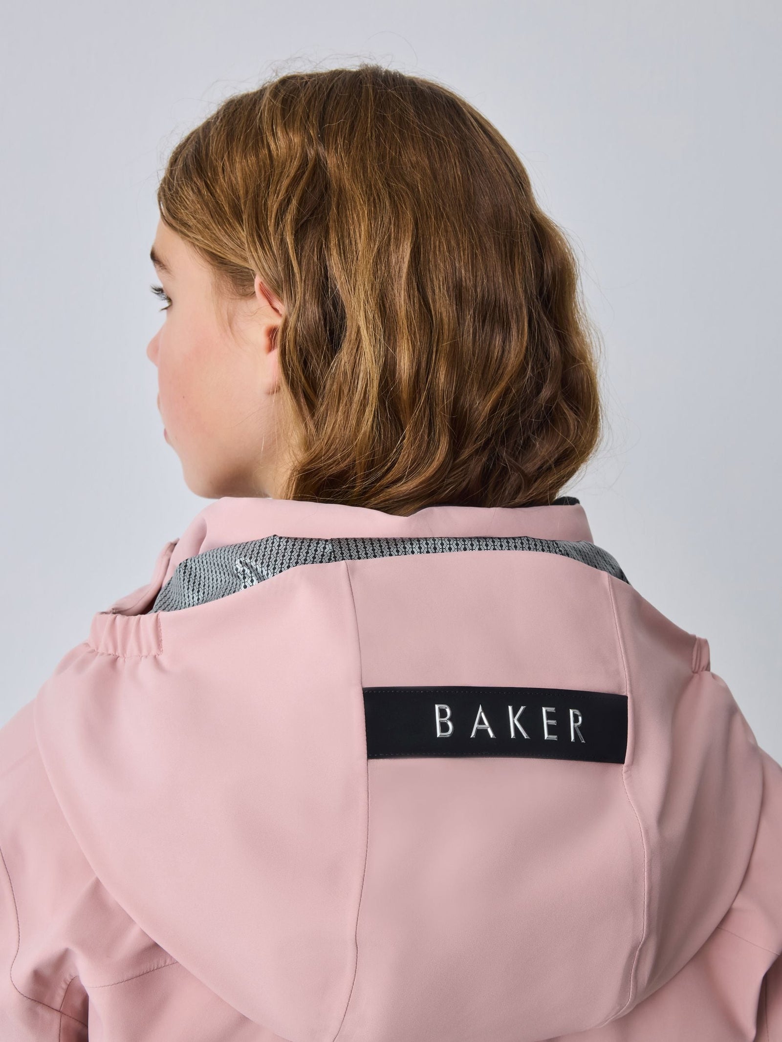 Baker by Ted Baker Pink Waterproof Belted Padded Ski Jacket