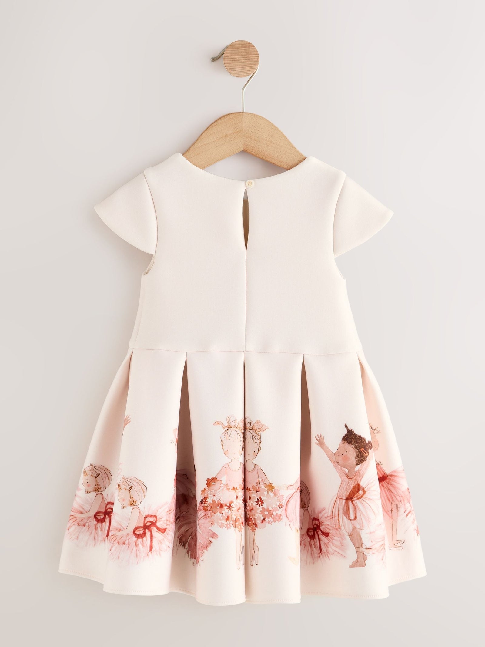Ballet Pink Scuba Occasion Dress (3mths-7yrs)
