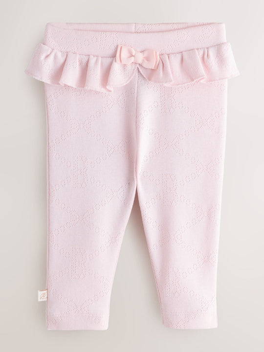 Baker by Ted Baker 2 Pack Pointelle Layette Leggings