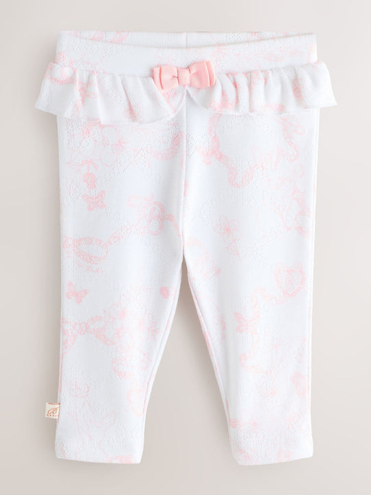 Baker by Ted Baker 2 Pack Pointelle Layette Leggings