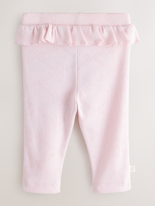 Baker by Ted Baker 2 Pack Pointelle Layette Leggings