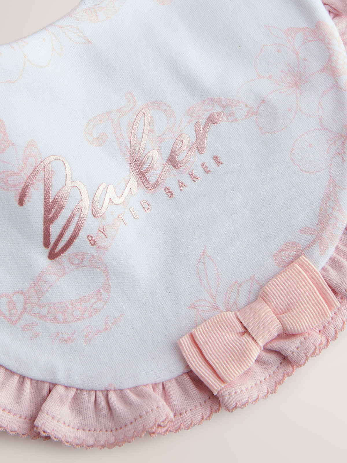 Baker by Ted Baker 2 Pack Pink Layette Bibs