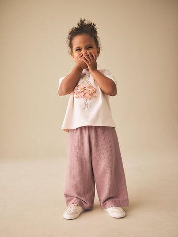 Brown Wide Leg Trousers (3mths-7yrs)