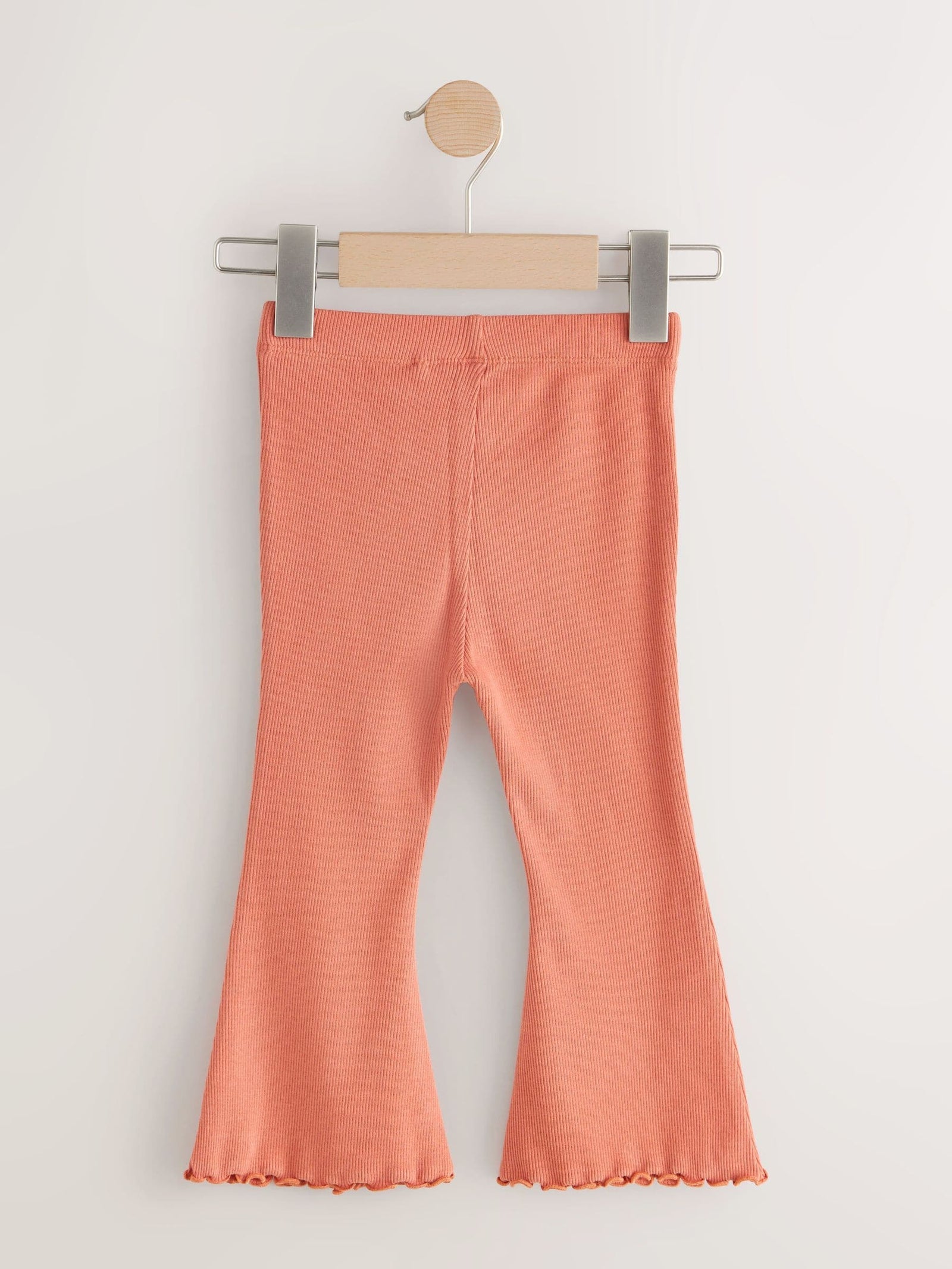 Orange Brown Rib Flare Leggings (3mths-7yrs)