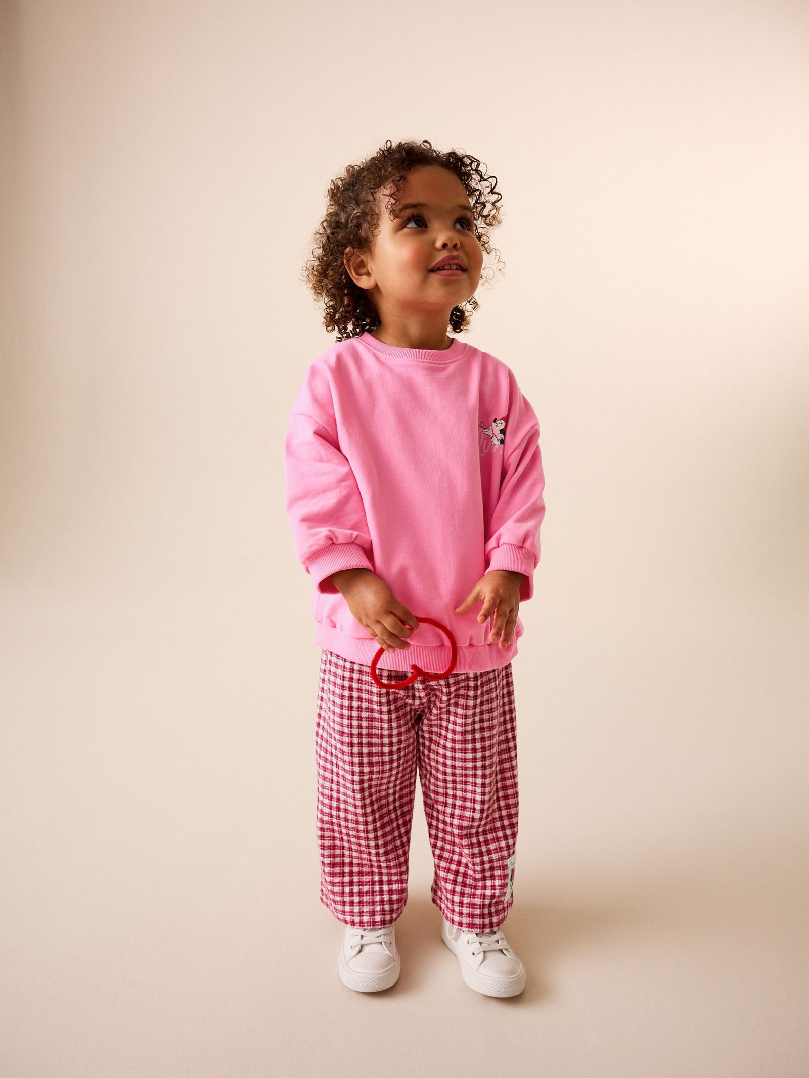 Pink/Red Disney Minnie Mouse Long Sleeve Top and Trousers Set (3mths-7yrs)