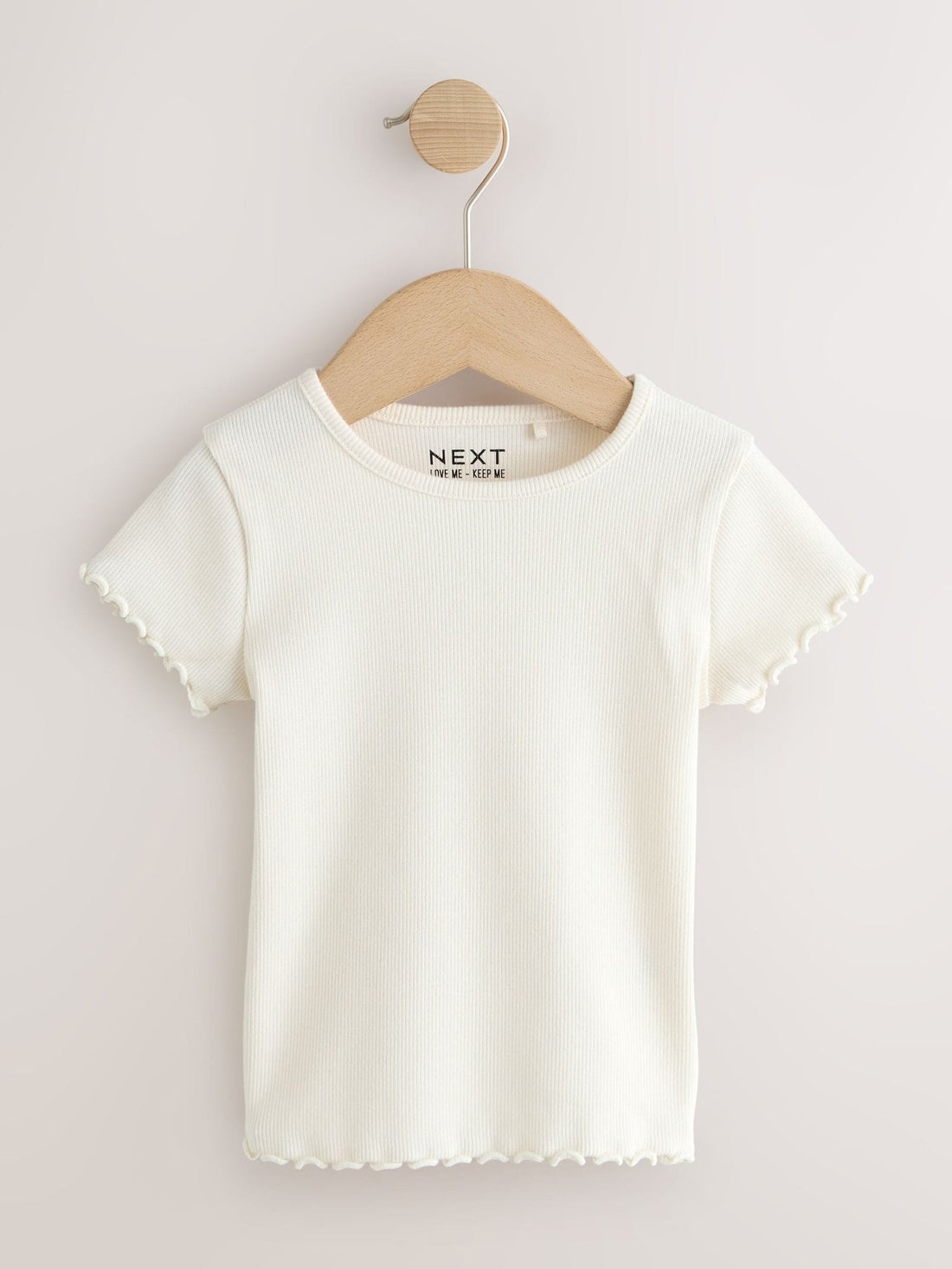 Pink Ribbed Short Sleeve Tops 5 Pack (3mths-7yrs)