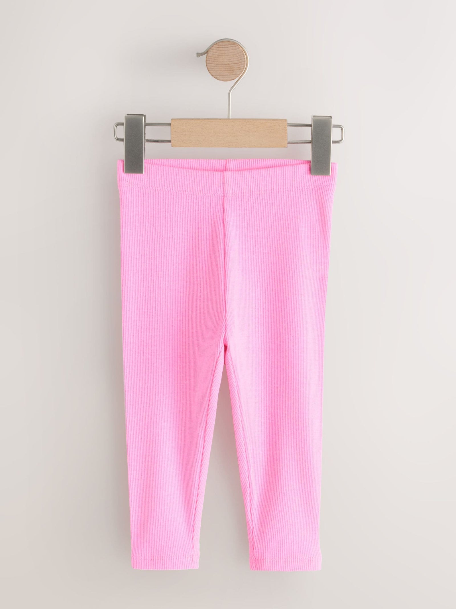 Pastel Rainbow Ribbed Leggings 5 Pack (3mths-7yrs)
