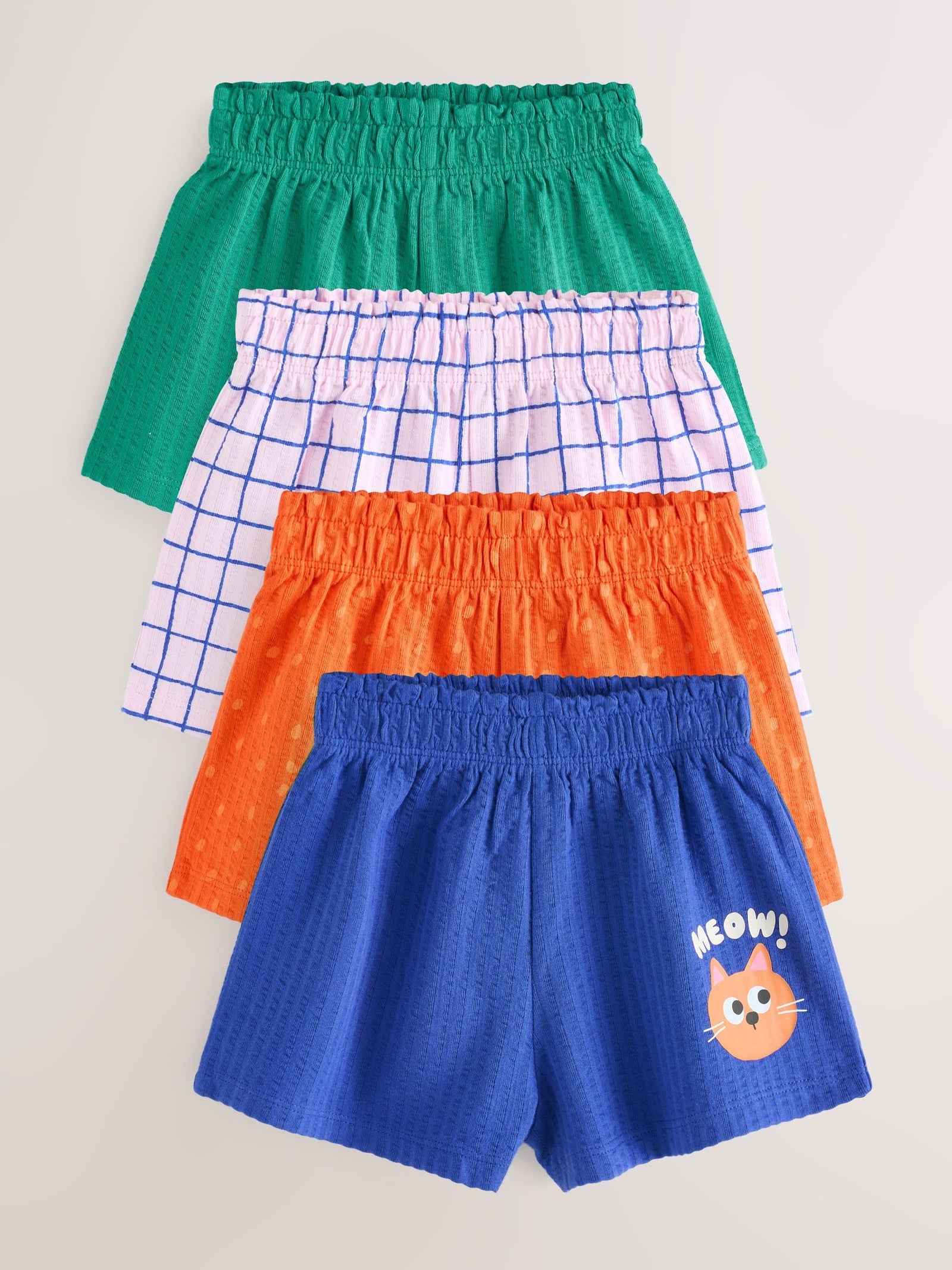 Blue/Green Shorts 4 Pack (3mths-7yrs)
