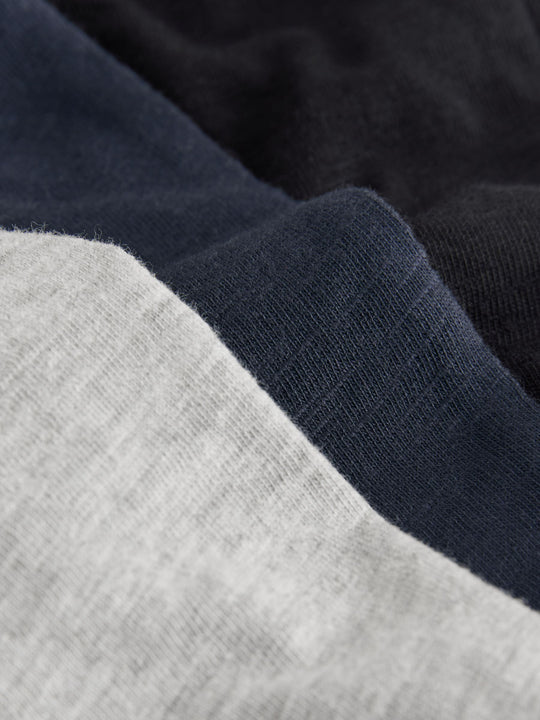Black/Grey/Navy Blue Textured Shorts 3 Pack (3mths-7yrs)