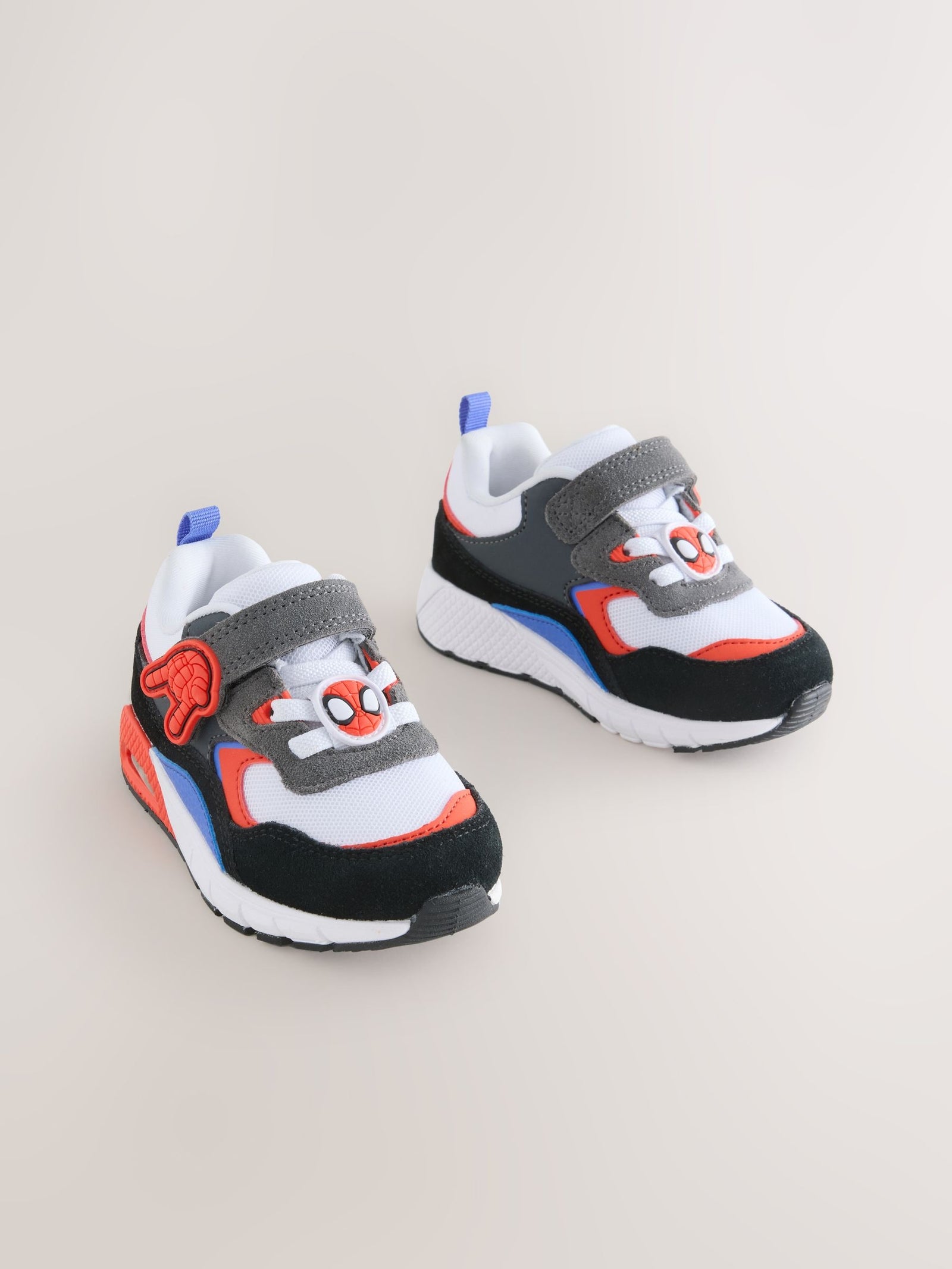 Red Spiderman Elastic Lace Trainers