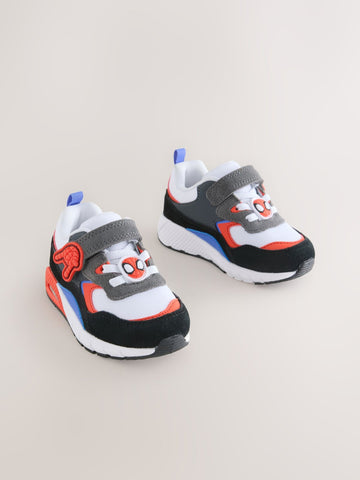 Red Spiderman Elastic Lace Trainers