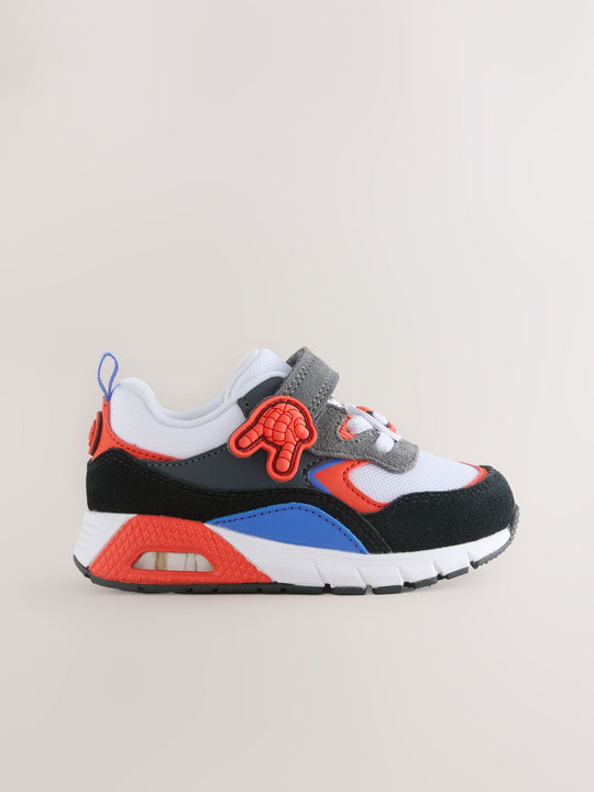 Red Spiderman Elastic Lace Trainers