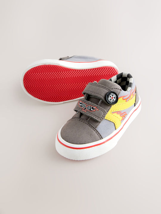 Grey Hot Wheels Touch Fastening Trainers