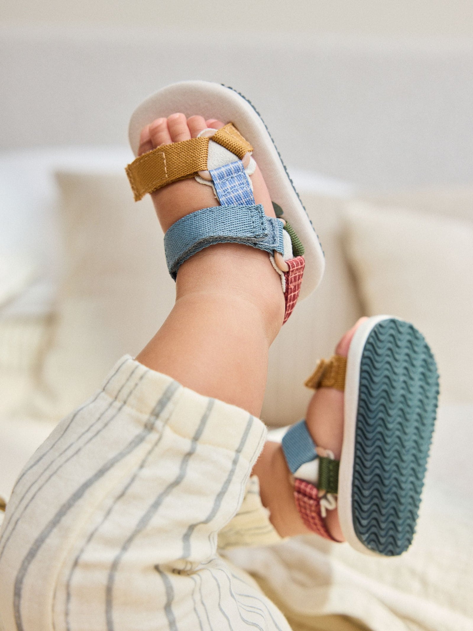 Neutral Safari Baby Trekker Sandals