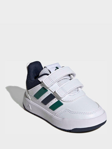 adidas White/Green Hook and Loop Tensaur Sport 3.0 Infant Trainers