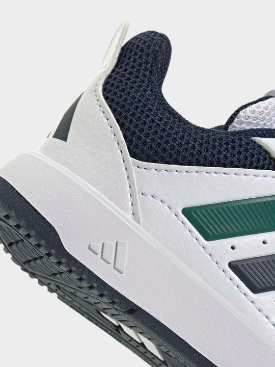 adidas White/Green Hook and Loop Tensaur Sport 3.0 Infant Trainers